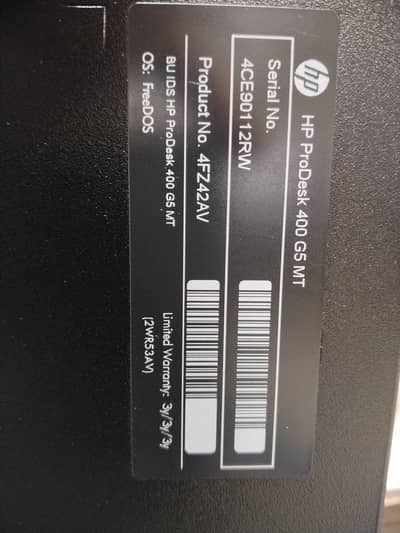 HP PRODESK 400 G5 MT