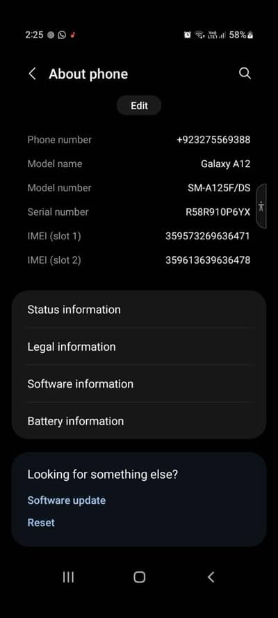 Samsung Galaxy A12 (White) - Dual SIM PTA Approved - Urgent Sale