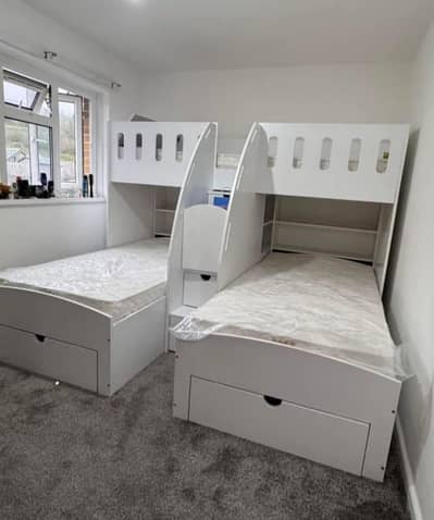 Bunk bed | Kid wooden bunker bed | Baby bed | Double bed | Triple bed
