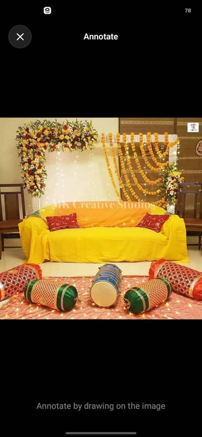 Mehndi Mayon Haldi Decoration | Flower Setup | Karachi