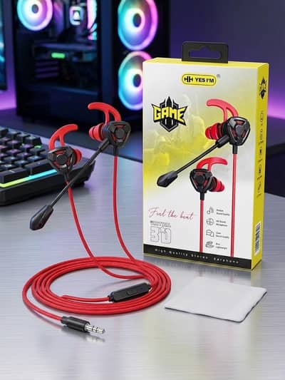 Yes I'm GAME Virtual 3D Gaming Earphones with Detachable Mic