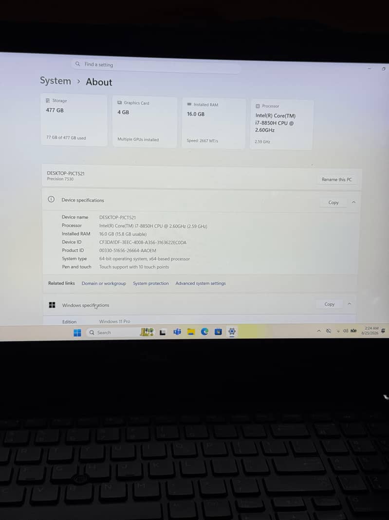 Dell Precision 7530 (Workstation) 0