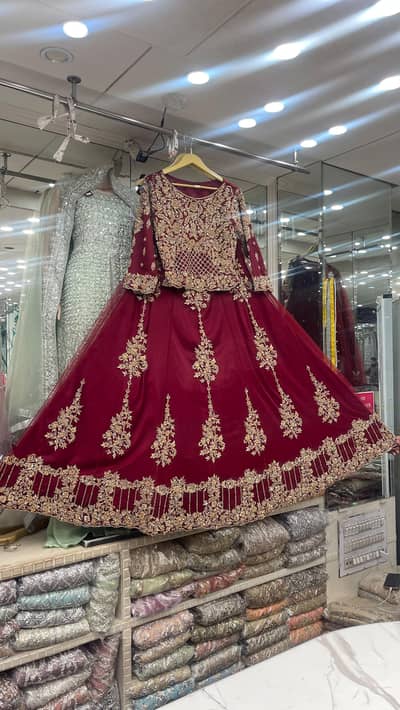 Bridal Lehnga (Mehroon)