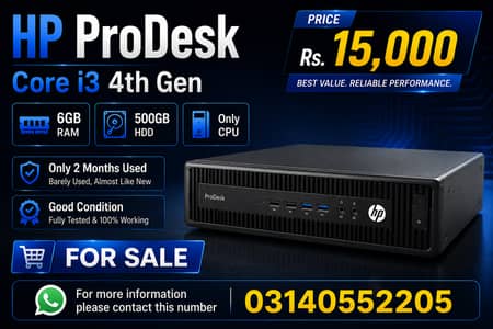 Core I 3 4th generation HP pc