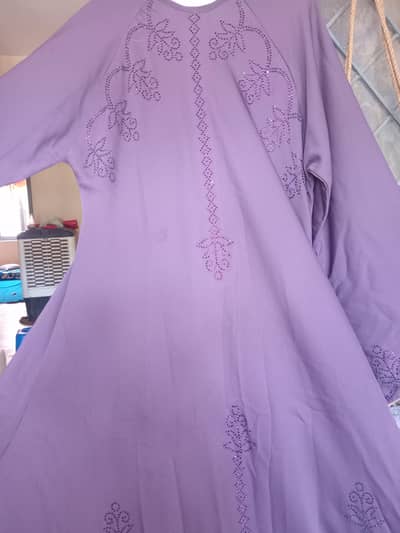 purple abaya