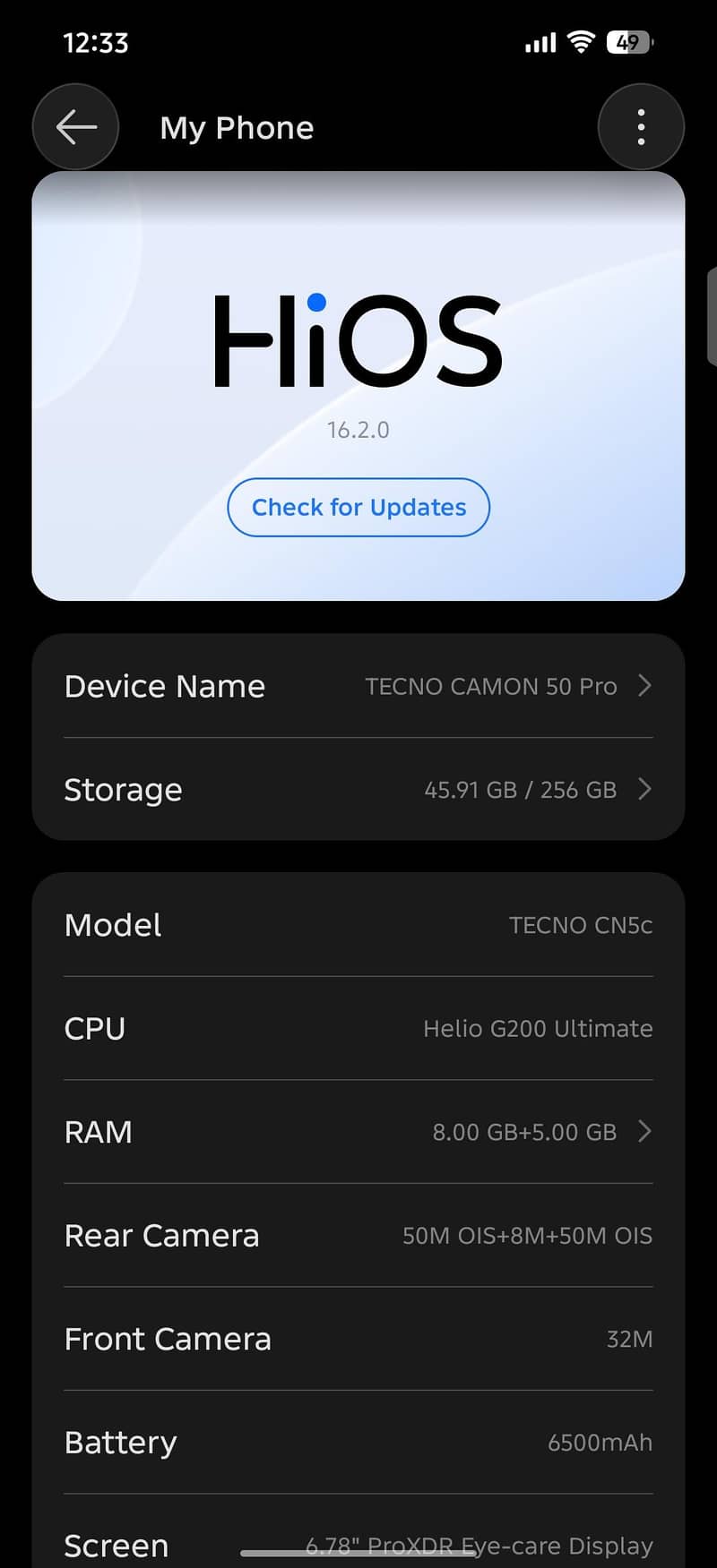 Tecno CAMON 15 Pro 6