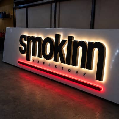 3D Bored,Arcylic Neon Sign, Neon Sign, UV Print Sign, RGB Light