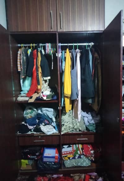 2 doors double wardrobe