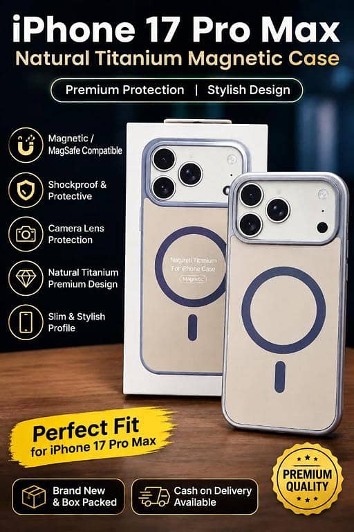 iPhone 17 Pro Max Shockproof Magnetic MagSafe Case | Premium Cover