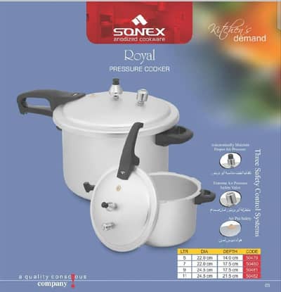 SONEX PRESSURE COOKER 11 LITTER
