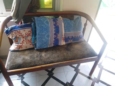 wood sofa set