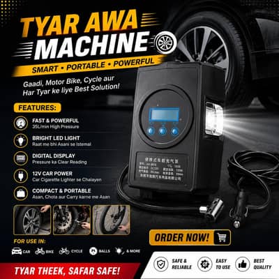 Title: Car Tyre Air Compressor Machine for Sale