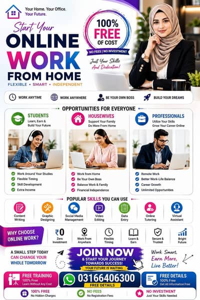 Online work from home 