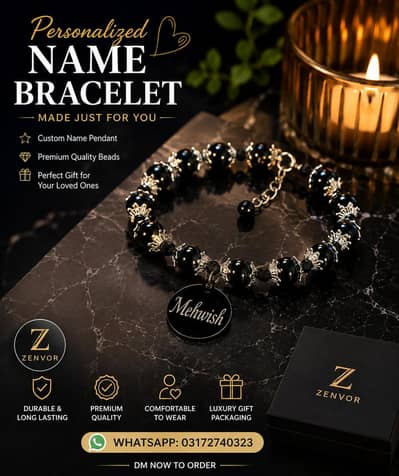 Personalized Name Bracelet – Premium & Stylish 