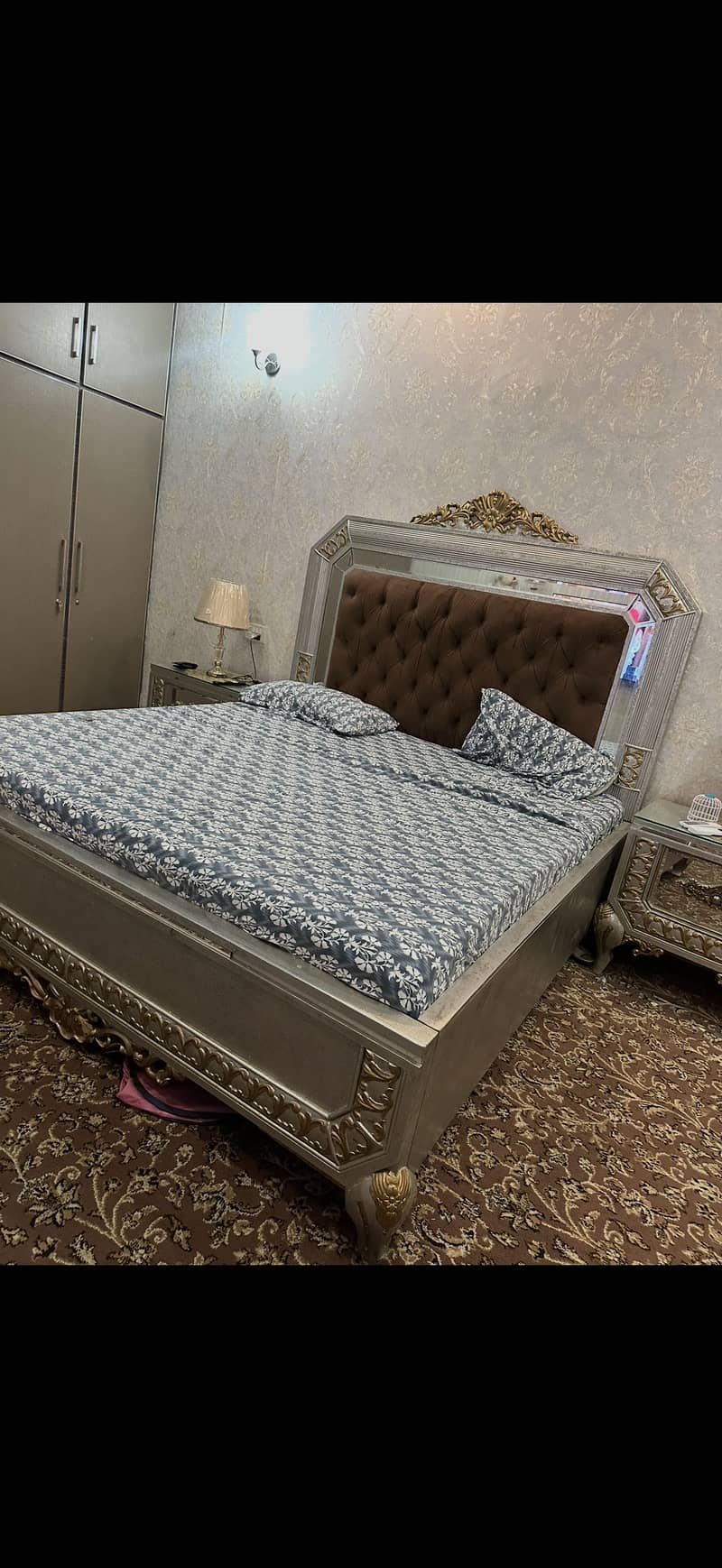 Bed and table chairs 1