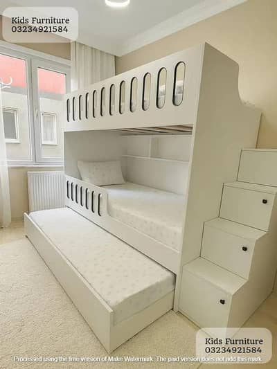Bunk bed | Kid wooden bunker bed | Baby bed | Double bed | Triple bed