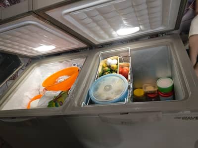  Waves Double Door Inverter Deep Freezer – Like New VIP Condition