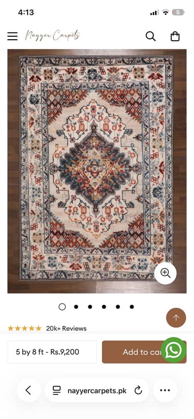 Carpet in excellent condition