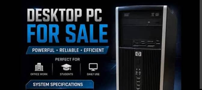Core i5 3rd Gen PC with RX 550 4GB Graphics Card | 8GB RAM
