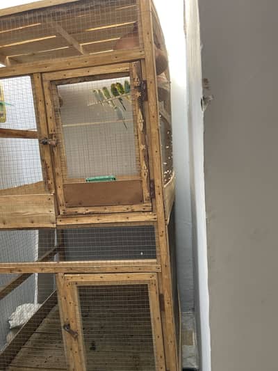 Wood cage