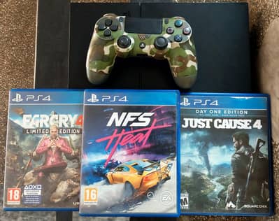 ps4 fat for sale 500GB with game urgent for sale content me. . .