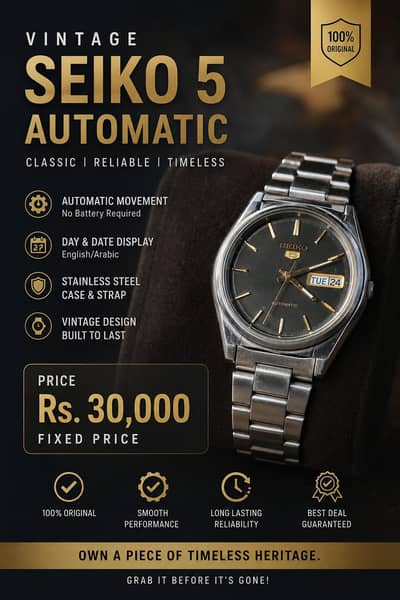 Seiko 5 original automatic watch