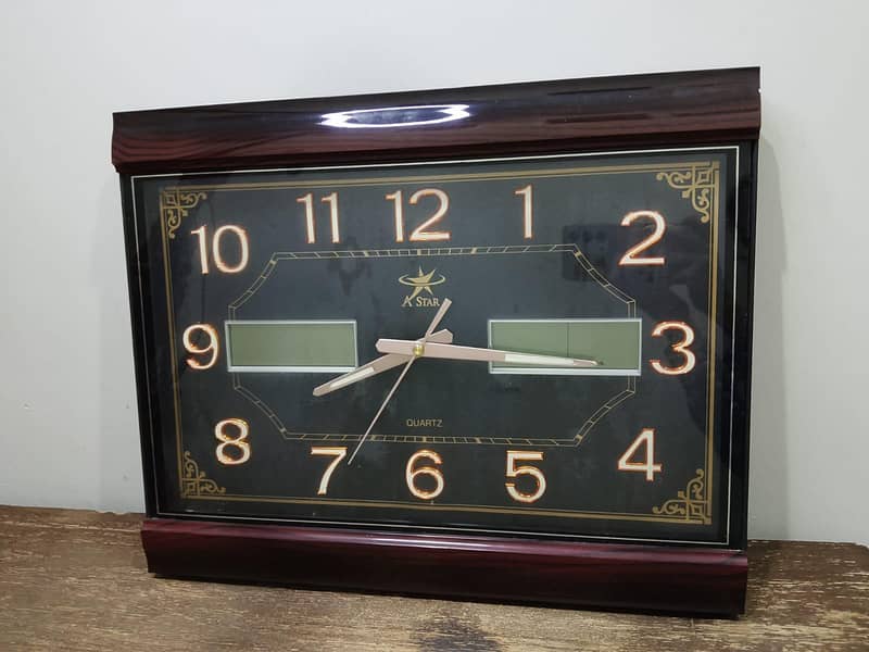 Classic Rectangular Wall Clock 0