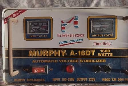 NEW MURPHY A 16DT MODIFIED STABILIZER STAPLIZAR VOLTAGE CONTROL CUT OF