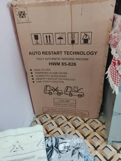 Hair 8.5kg Fully automatic washing machine HWM -85-826- brand new box