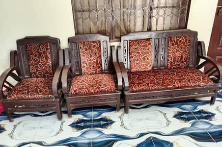 wooden sofa set
