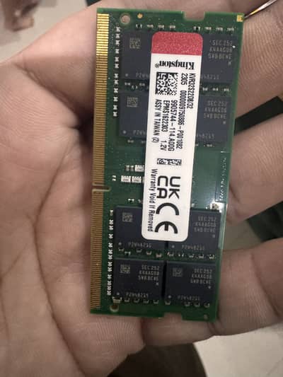 Kingston 32GB DDR4 3200MHz Laptop RAM (SODIMM) – Genuine & Tested