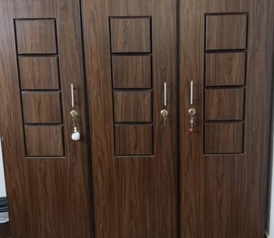 wooden wardrobe