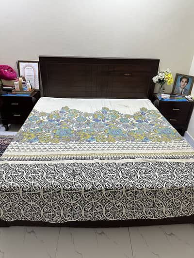 Queen sized Bed with medicated mattress