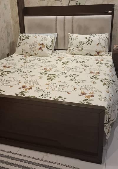 Complete Bedroom Furniture Set – Bed + Dressing + Side Table