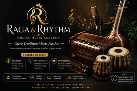 Online Music , Singing, Instrumental Academy