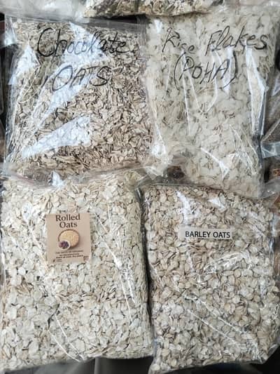 Cereals and soybeans and soya chunks