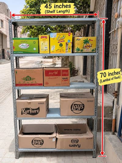 Racks and Shelves available