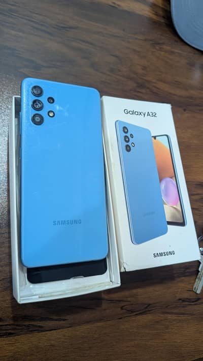 Samsung Mobile A32 6/128 with box condition:10/9