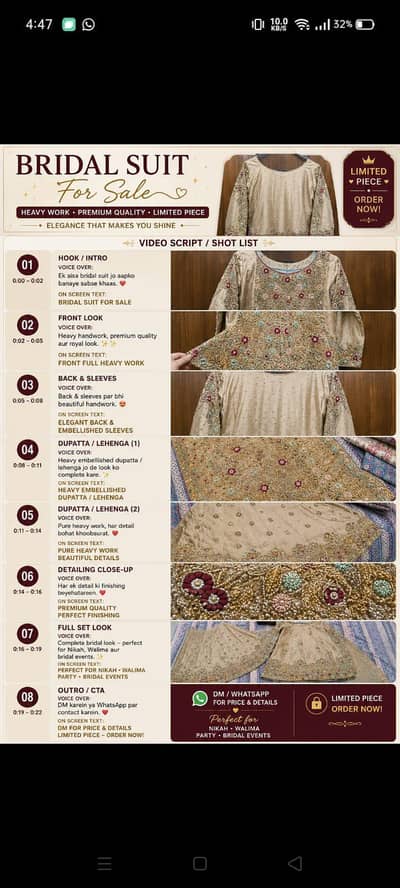 heavy bridal dress 1 time used