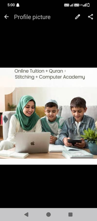 Online Tution,Quran ,Stitching & Computer Academy