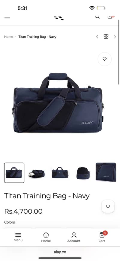 Gym duffle bag new