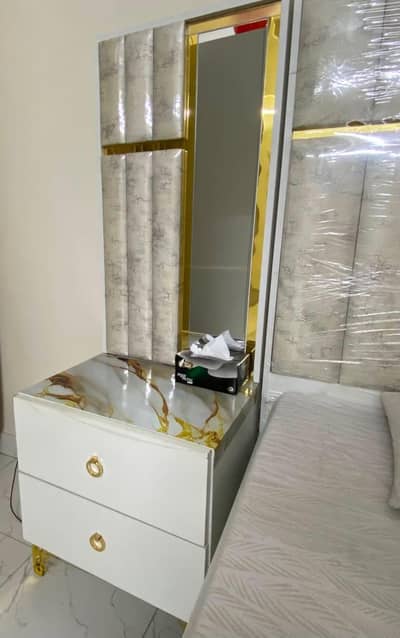 Slightly used Complete Bed set with Dressing table & Large wardrobe