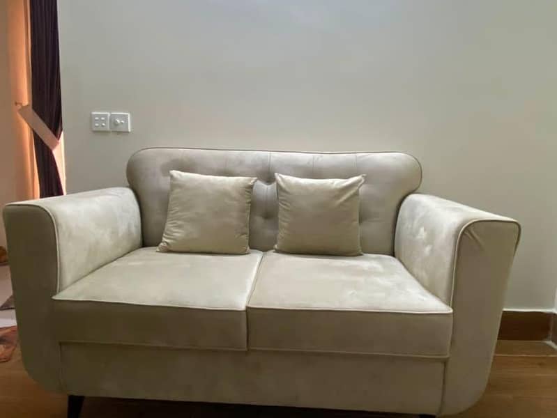 Slightly used Sofa set with Table 2