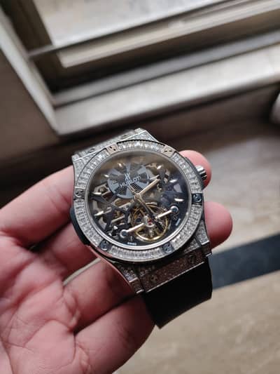 hublot automatic chronograph watch