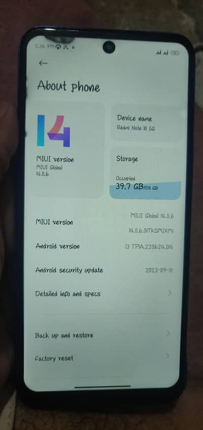 Redmi note 10 5G