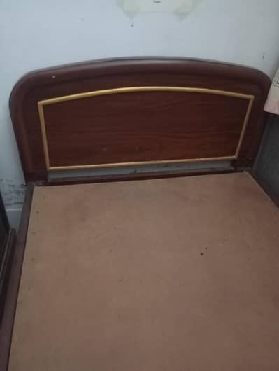 Pure wooden single bed