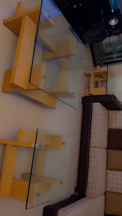 Sofa with 3 tables