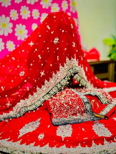"60k Wala Red Bridal Lehenga - Heavy Zardozi