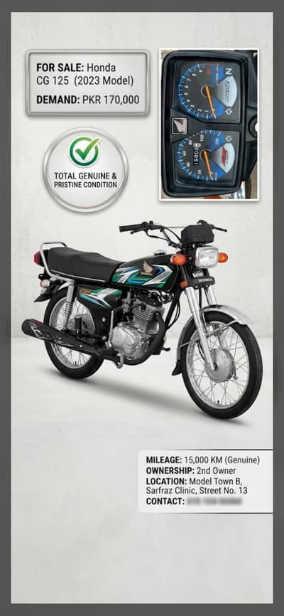 Demand 170000 Honda 125