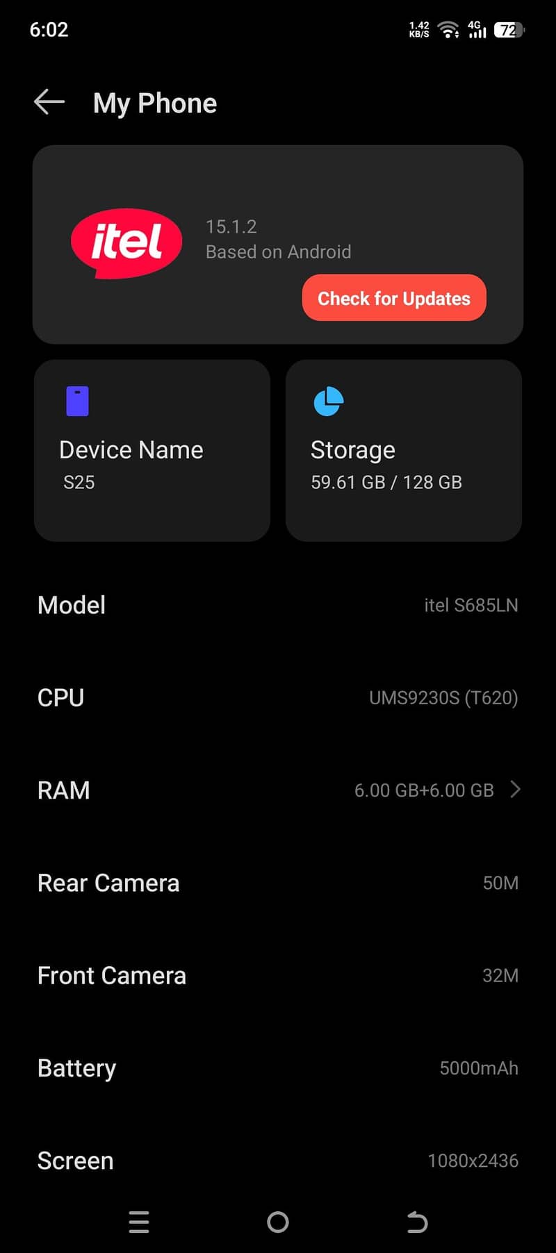 Itel S25 1